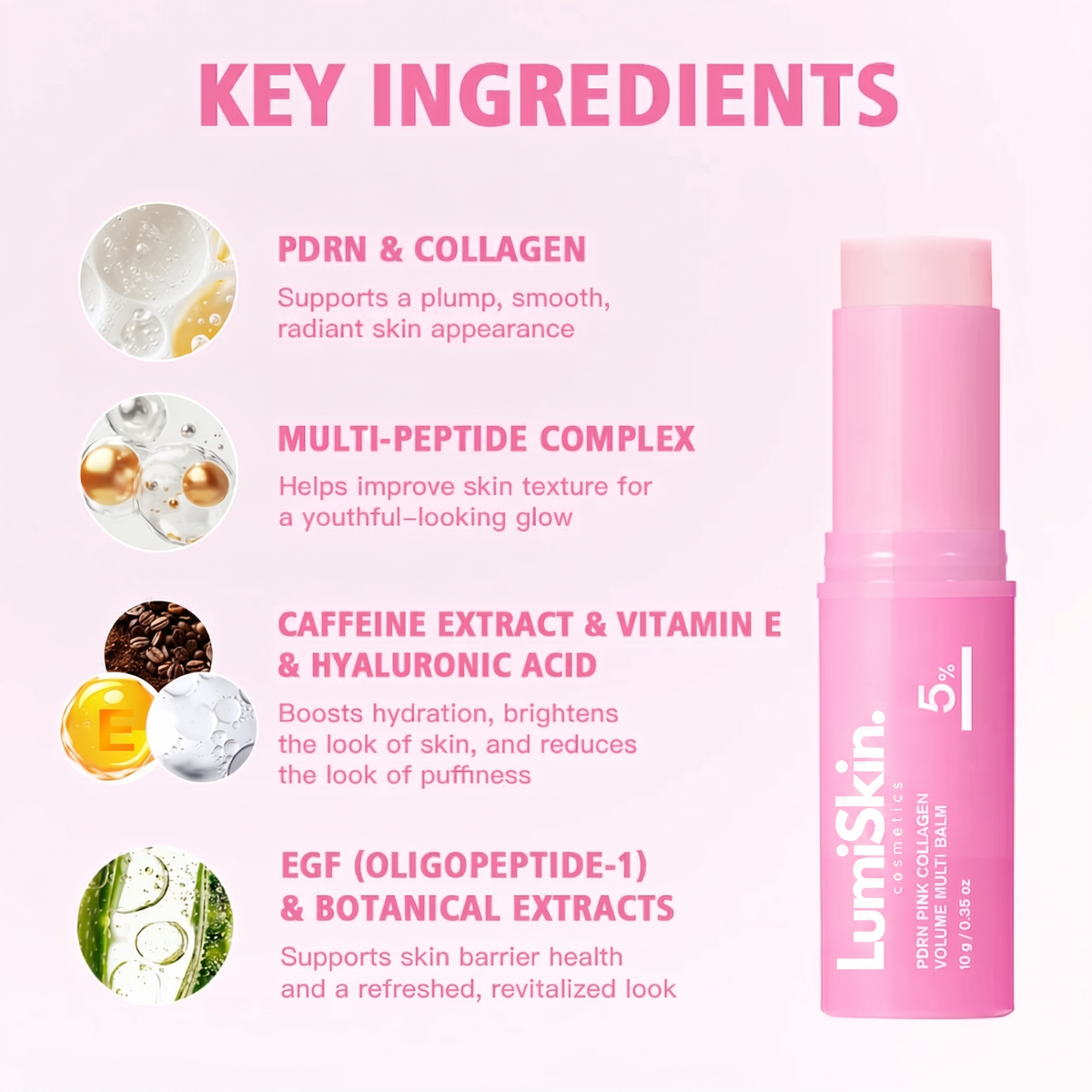 PDRN Pink Collagen Multi Volume Balm Stick